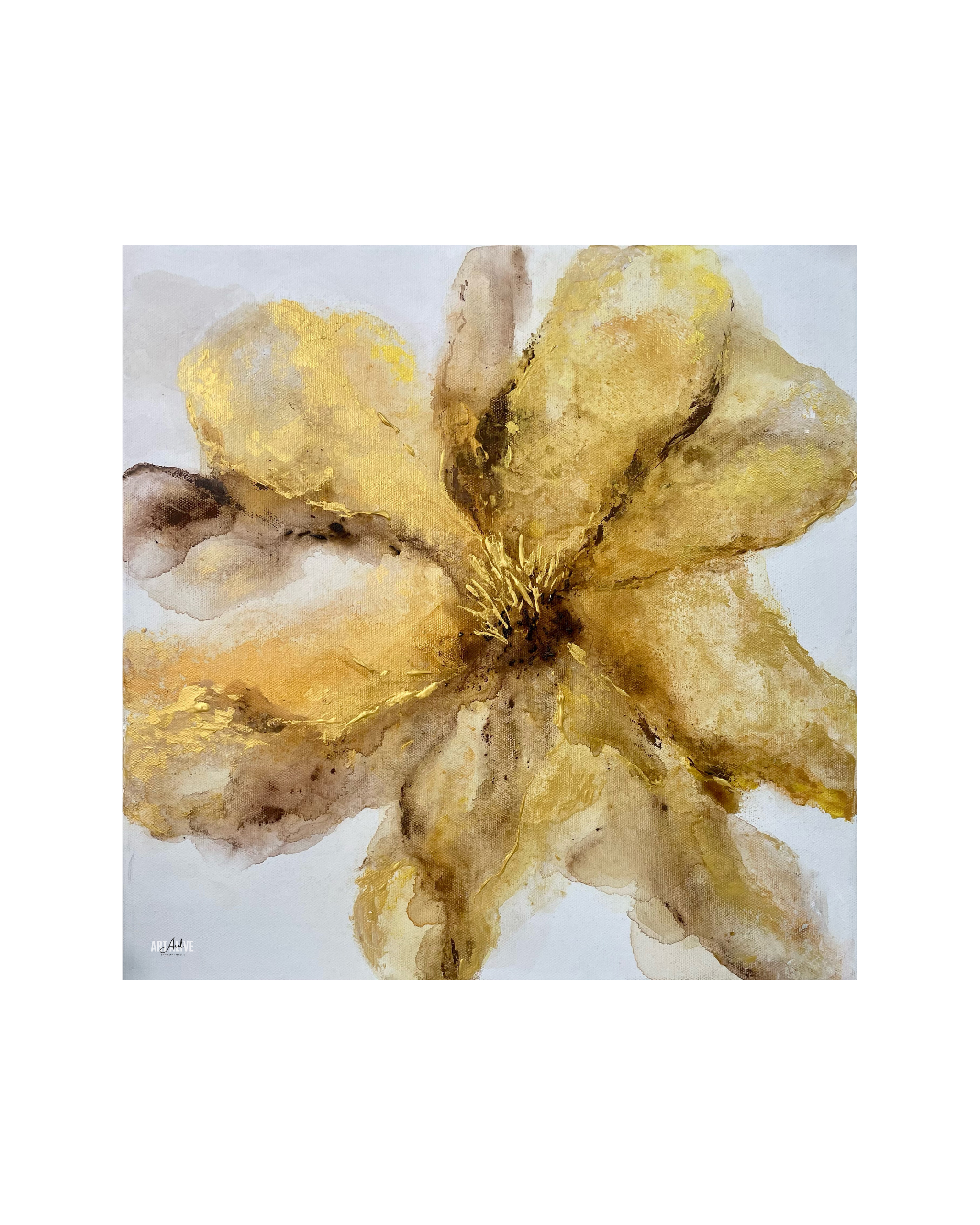 Pañuelo Lilium Dorado Grande