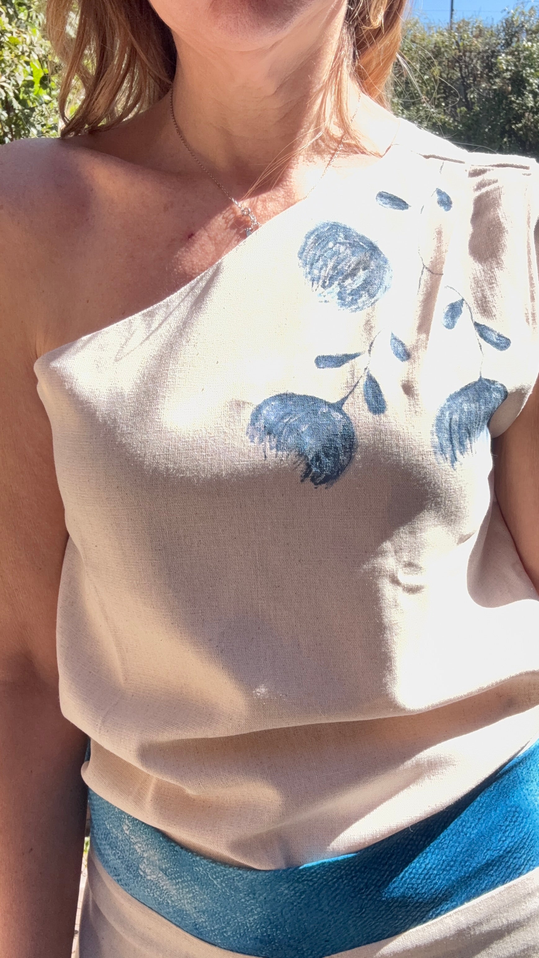 Top Magnolia Azul