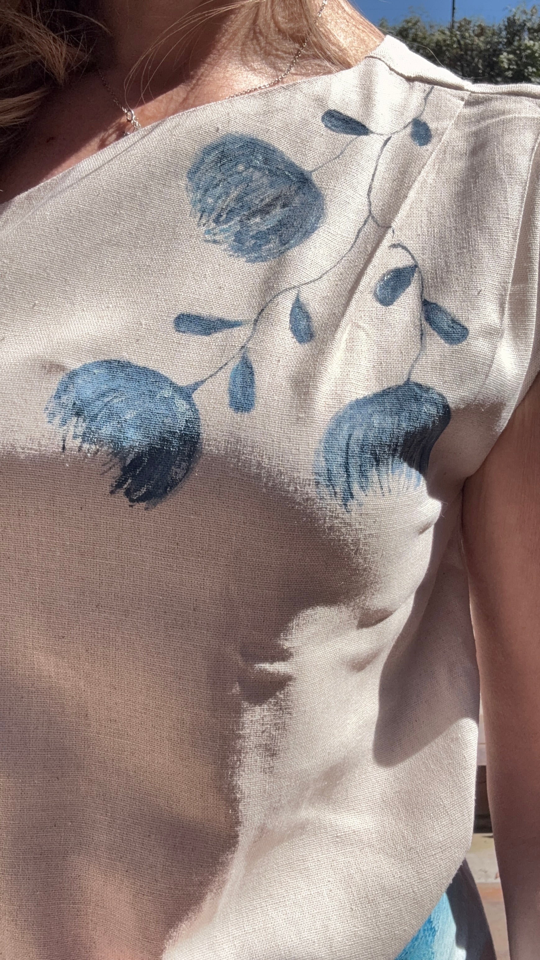 Top Magnolia Azul