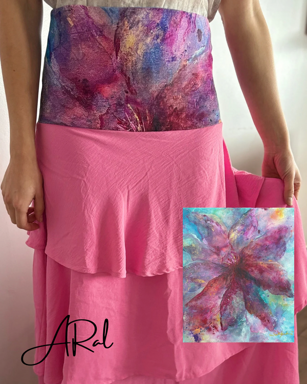 Pollera Lirio Fucsia