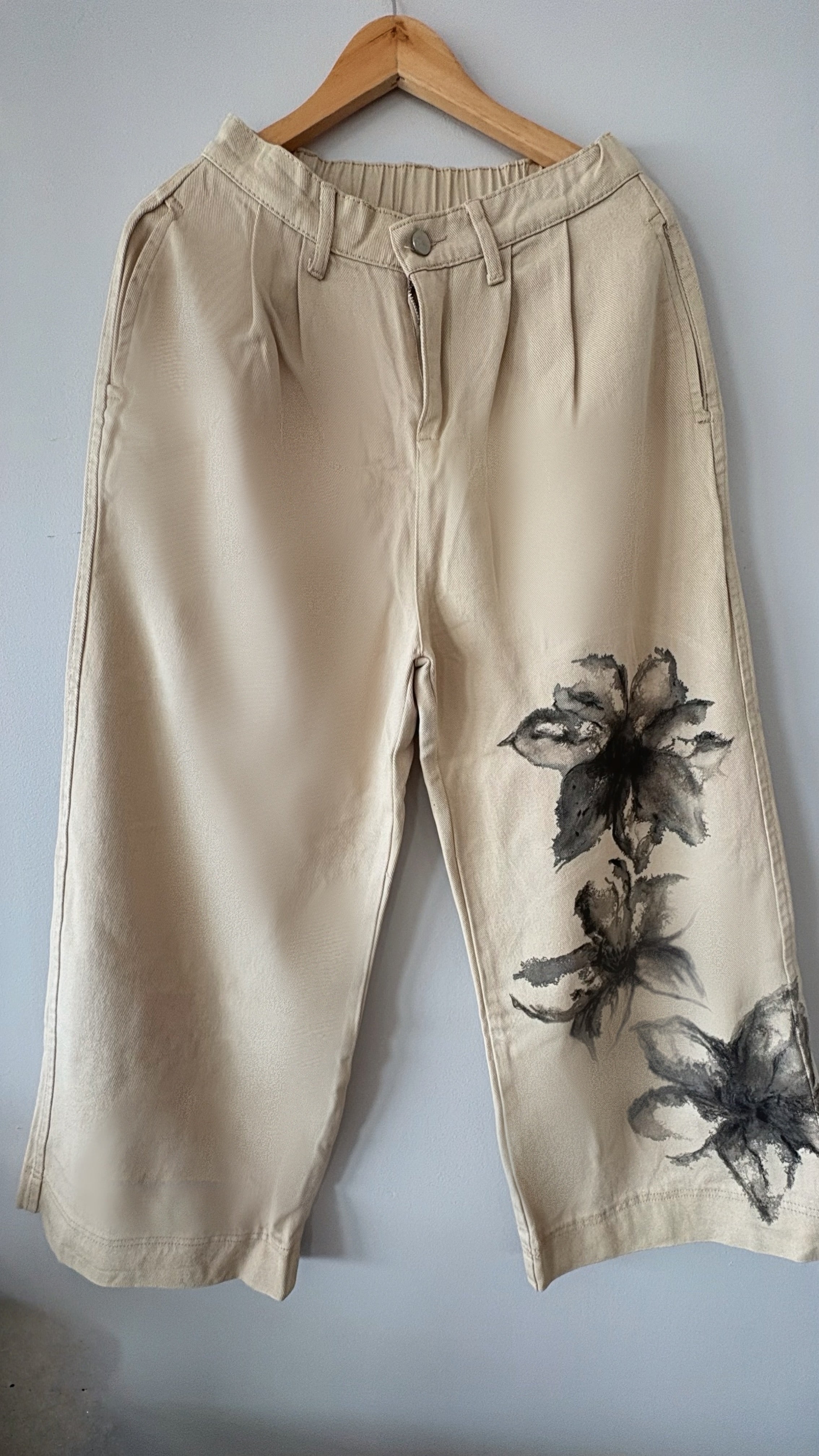 Pantalón Flor en Tinta