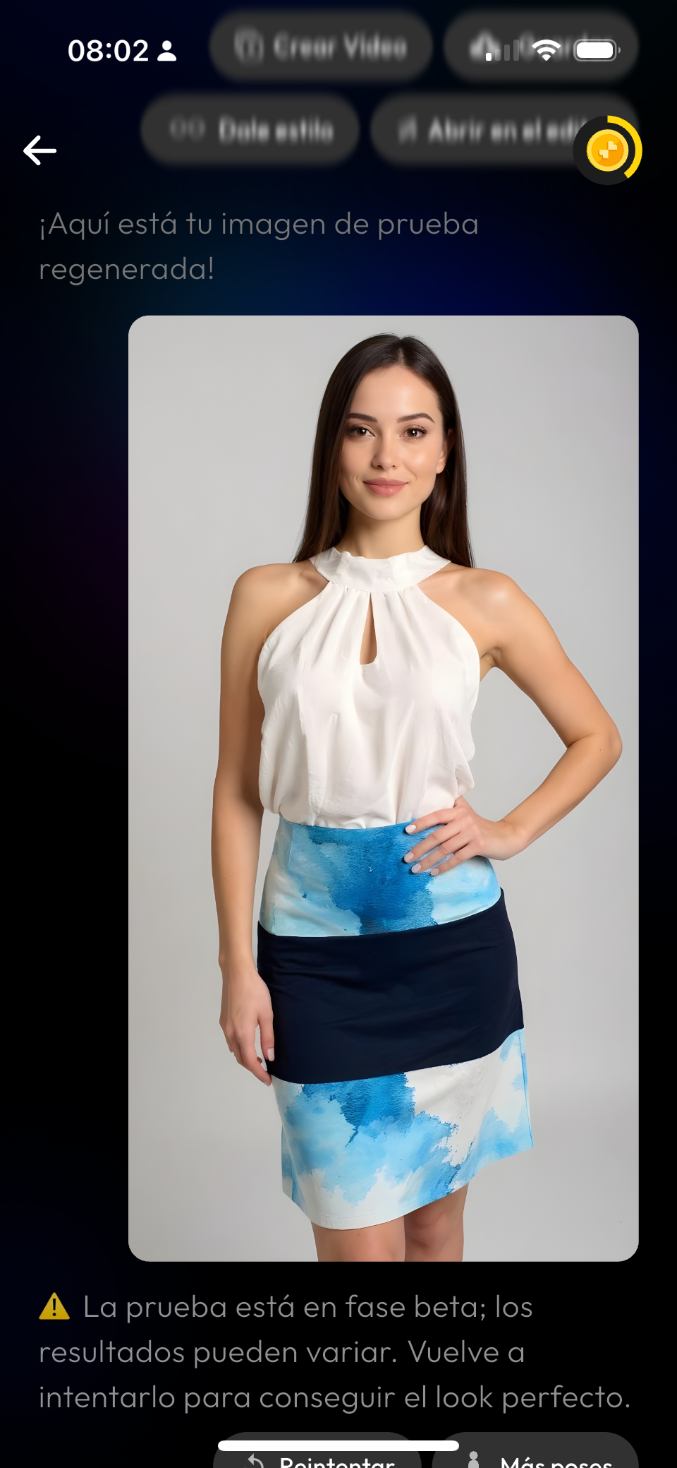 Pollera Cielo