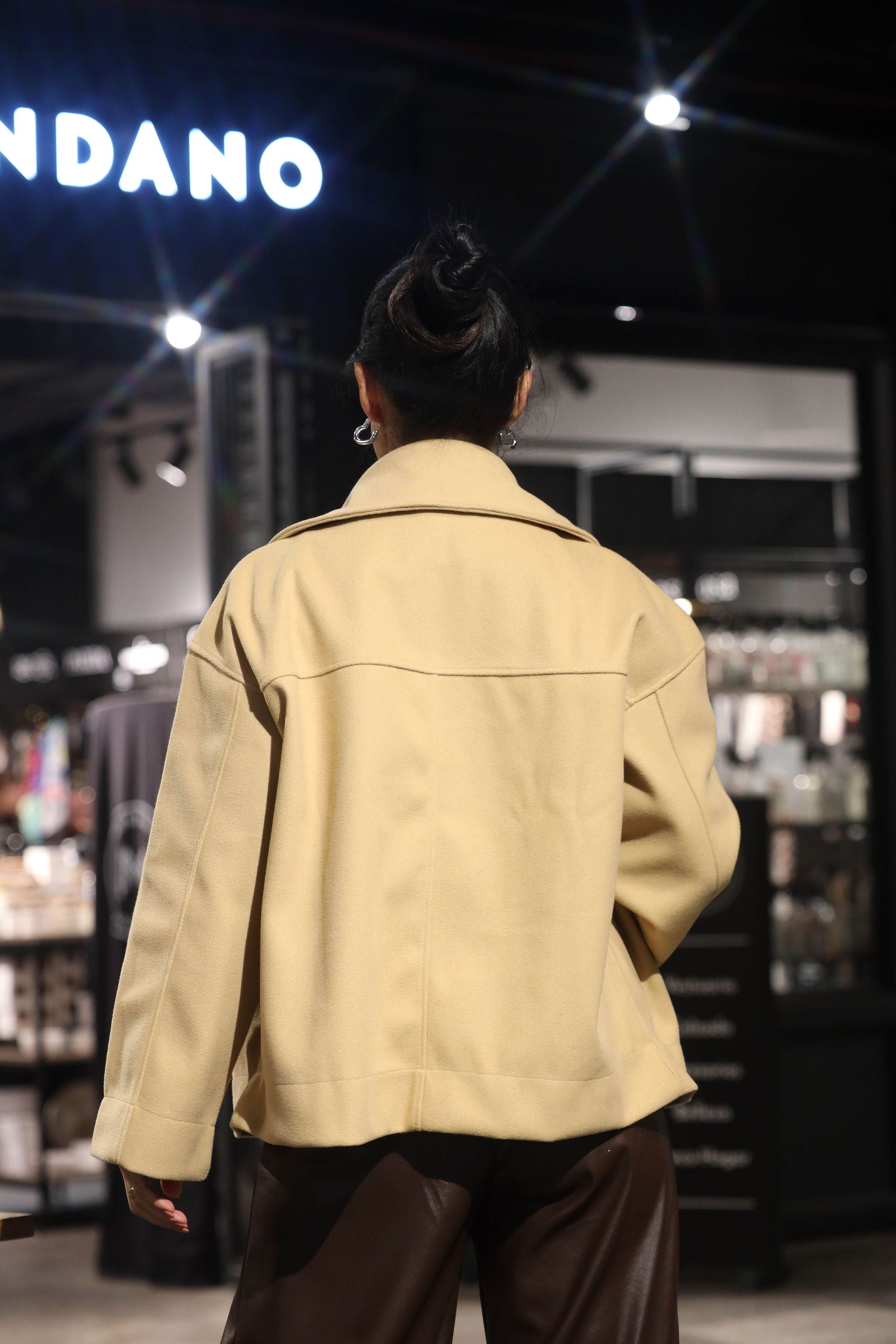 Chaquetón Beige