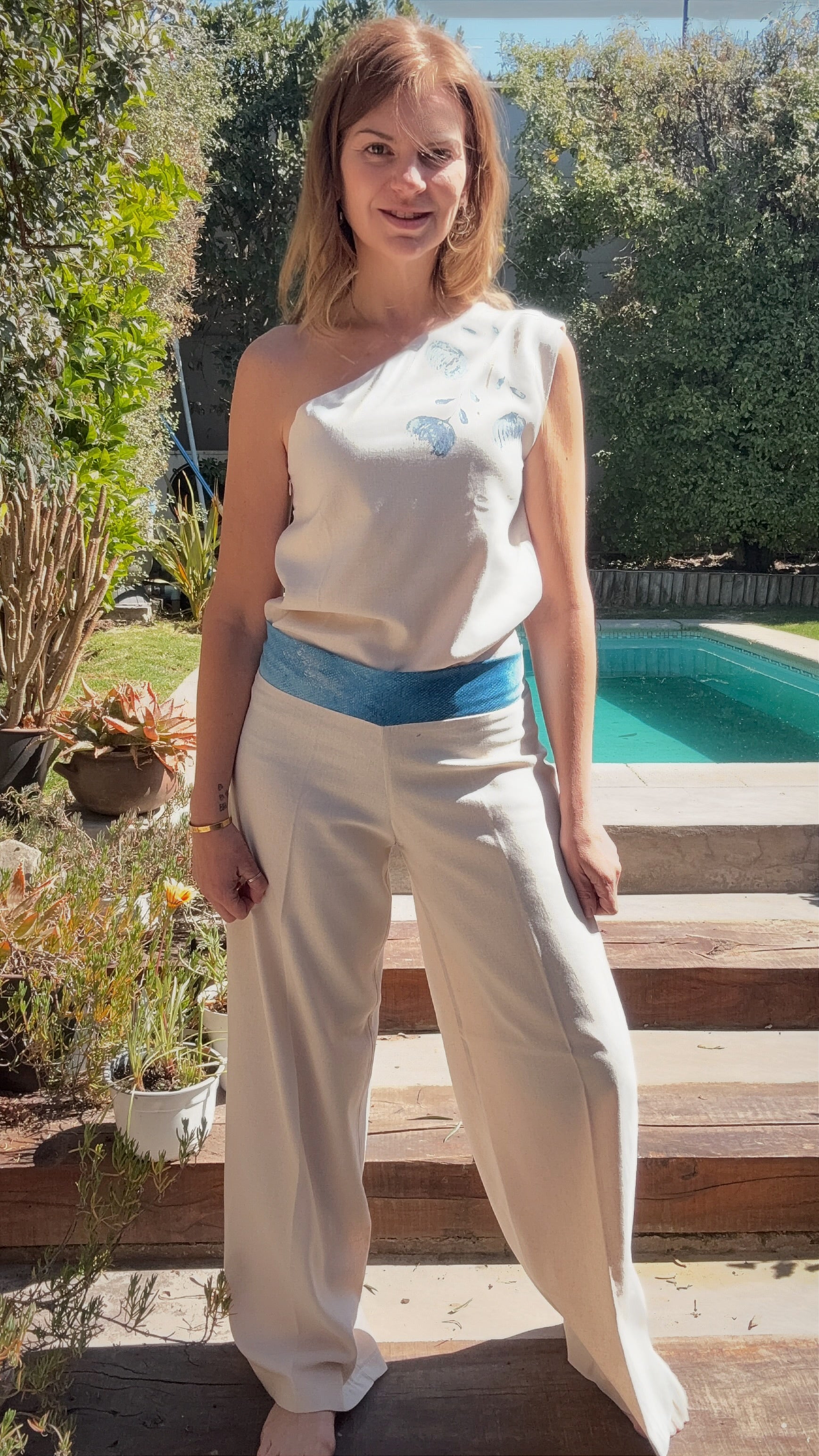 Top Magnolia Azul